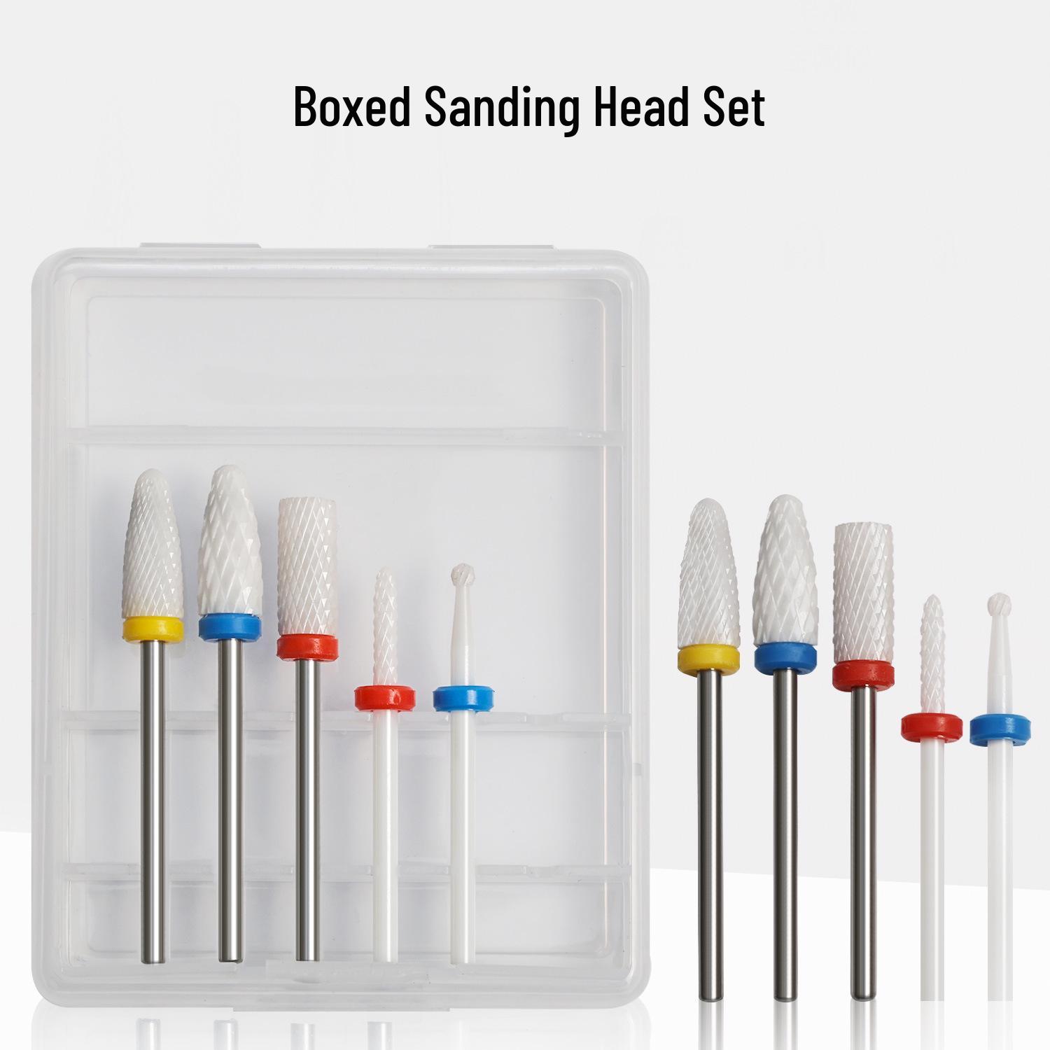 Nail Art 5-Piece Ceramic Drill Set: Polish, Cuticle, Corn, and Rocket Heads with Remover Bits
Nail Art 5-Piece Ceramic Drill Set: Polish, Cuticle, Corn, and Rocket Heads with Remover Bits