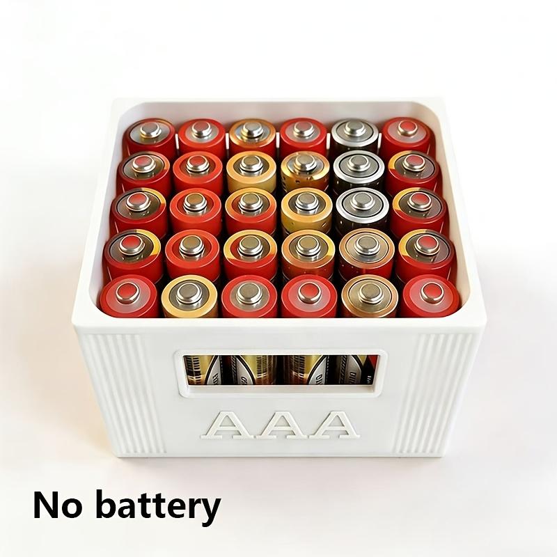 Large Cap. AAA/AA Battery Box, 30/20 Slots, Stackable & Decorative Durable Plastic Organizer. Ideal Gift for Xmas/Halloween.
Large Cap. AAA/AA Battery Box, 30/20 Slots, Stackable & Decorative Durable Plastic Organizer. Ideal Gift for Xmas/Halloween.
