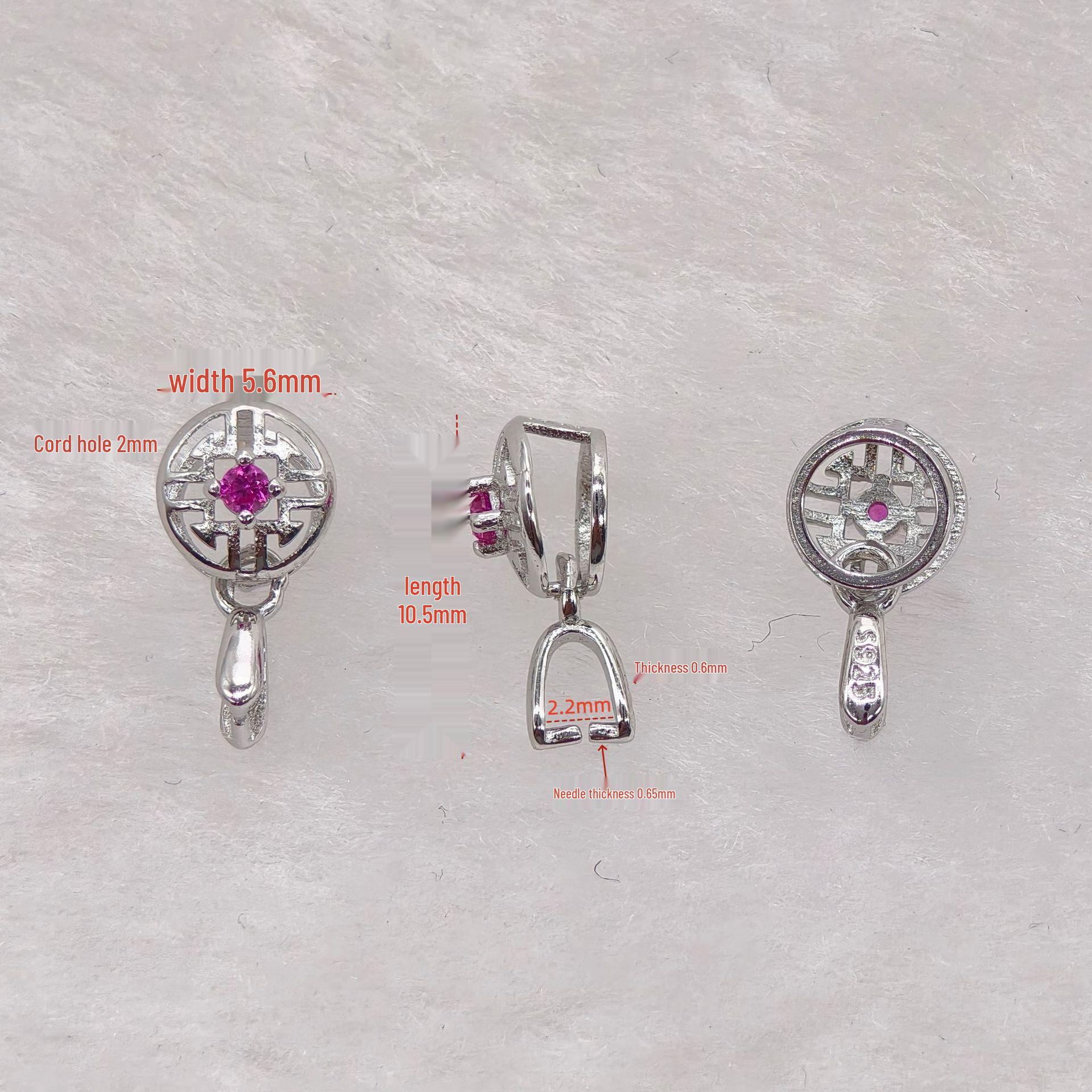S925 Sterling Silver Jade Agate Shell Clasp Heads & Pendant Accessories - Buddha Head Design платиновий
S925 Sterling Silver Jade Agate Shell Clasp Heads & Pendant Accessories - Buddha Head Design платиновий