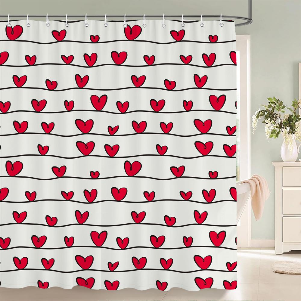 1 Pc Pink,Romantic Love Pattern Shower Curtain Printing Fabric Valentine S Day Love Home Decoration Bathroom Curtain With Hooks W60H190(CM)-1 Pcs
1 Pc Pink,Romantic Love Pattern Shower Curtain Printing Fabric Valentine S Day Love Home Decoration Bathroom Curtain With Hooks W60H190(CM)-1 Pcs