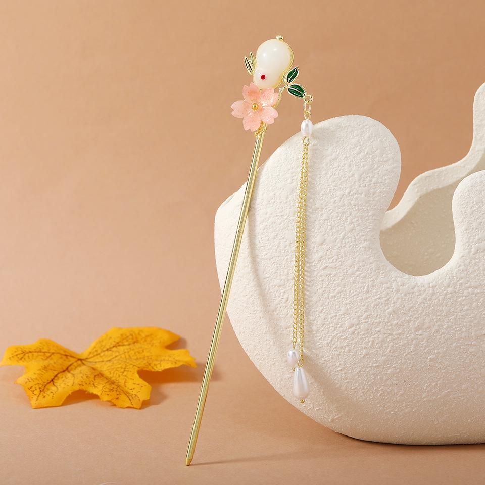 Floral Tassel Handmade Alloy Hanfu Hairpins for Women
Floral Tassel Handmade Alloy Hanfu Hairpins for Women