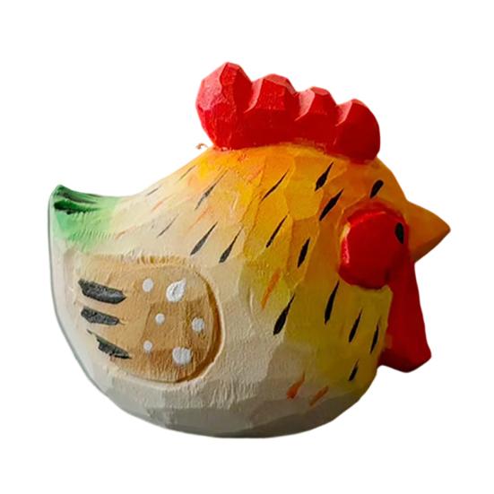 Wood Carving Ornaments Hand-Carved Solid Wood Chicken Figurines Cute Desktop Decorations Rustic Animal Decor for Farmhouse Home Gift A помаранчевий
Wood Carving Ornaments Hand-Carved Solid Wood Chicken Figurines Cute Desktop Decorations Rustic Animal Decor for Farmhouse Home Gift A помаранчевий