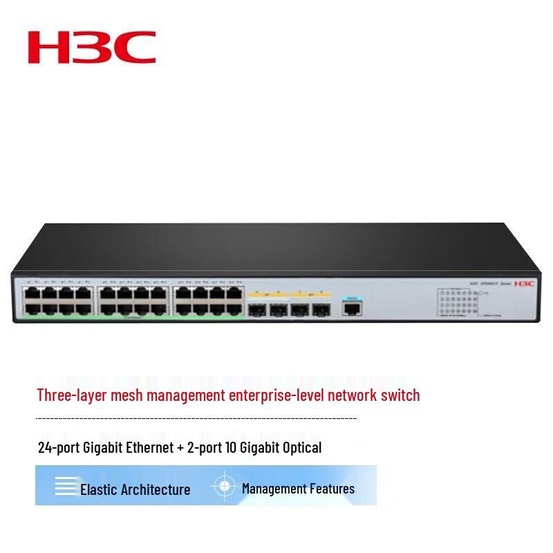 H3C S5500V3-28PS-SI Layer 3 Managed Core Switch
H3C S5500V3-28PS-SI Layer 3 Managed Core Switch