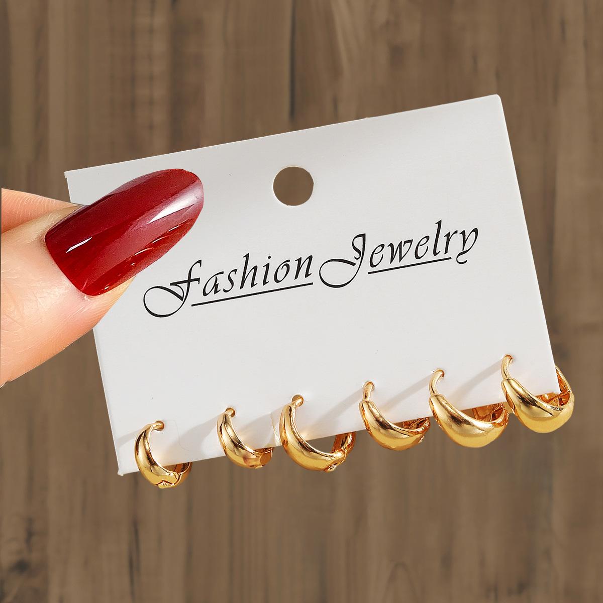Vintage Gold Color Classic Water Drop C-Earrings Set for Women Twist Geometric Smooth Teens Earrings Set Daily Wear Y2K Jewelry
Vintage Gold Color Classic Water Drop C-Earrings Set for Women Twist Geometric Smooth Teens Earrings Set Daily Wear Y2K Jewelry