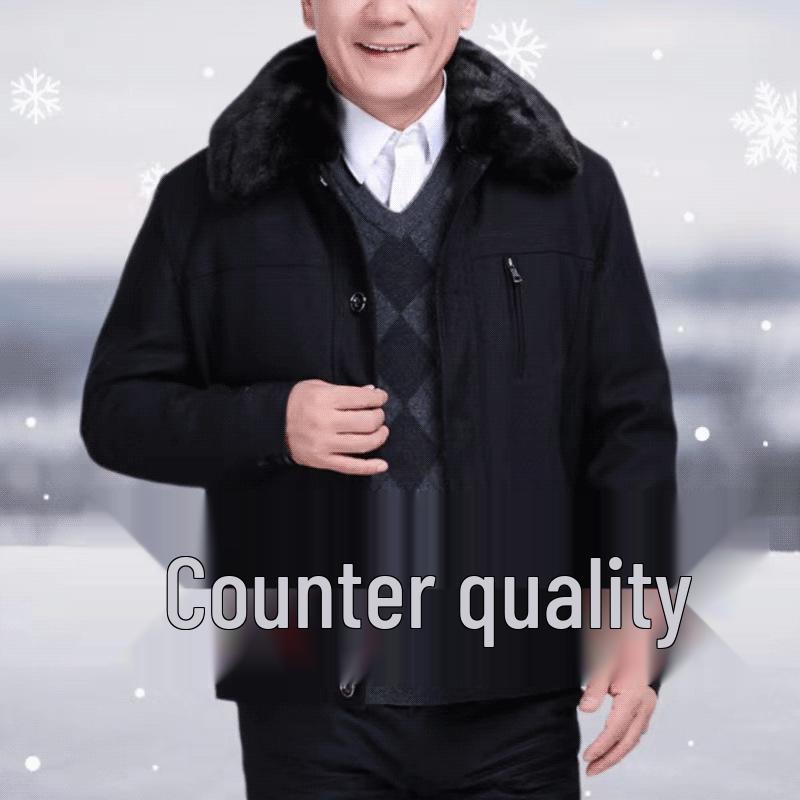 Men s High-Grade Cotton Jacket for Middle-Aged and Elderly: Double Thick Fleece Padded, Autumn/Winter Dad s Casual XXL (145-160 jin)
Men s High-Grade Cotton Jacket for Middle-Aged and Elderly: Double Thick Fleece Padded, Autumn/Winter Dad s Casual XXL (145-160 jin)