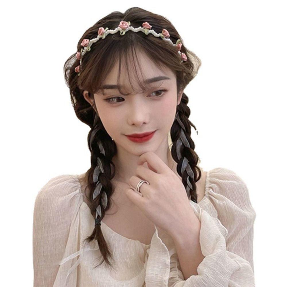 Hair Hoops Non-Slip Hair Braided Tools Rose Flower Headband Korean Hairbands Women Hair Hoops Pearl розовый
Hair Hoops Non-Slip Hair Braided Tools Rose Flower Headband Korean Hairbands Women Hair Hoops Pearl розовый