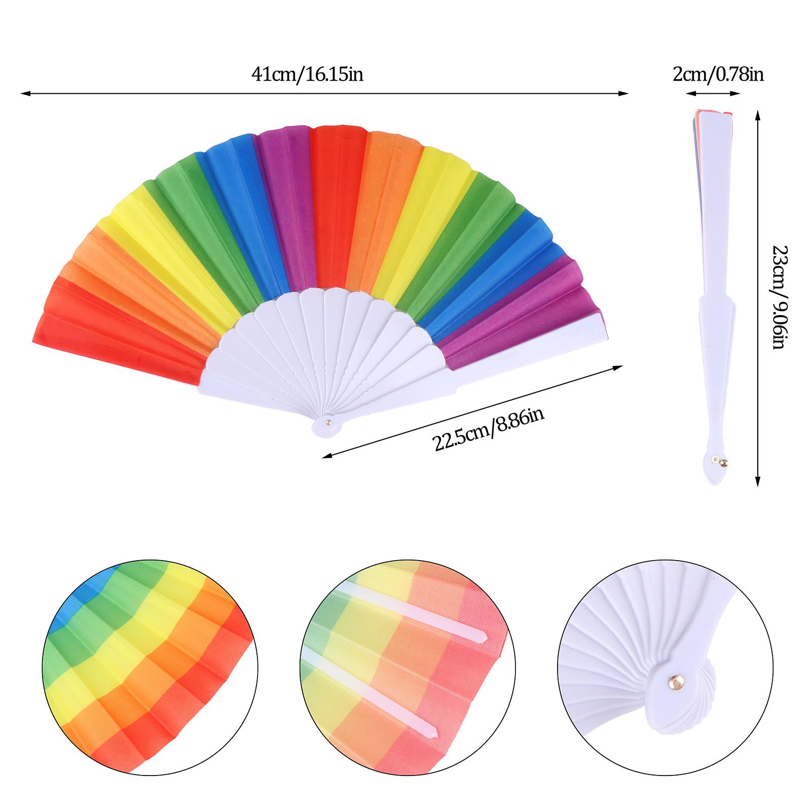 Cccymm 6 шт. Прикраси для вентиляторів Rainbow, ручний складаний вентилятор Rainbow Gay Pride P
Cccymm 6 шт. Прикраси для вентиляторів Rainbow, ручний складаний вентилятор Rainbow Gay Pride P