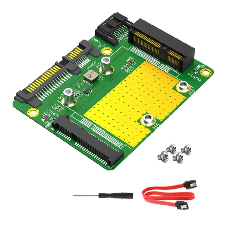 Efficient Connection for mSATA SSD Double mSATA to SATA3 Converters mSATA 52pin 1
Efficient Connection for mSATA SSD Double mSATA to SATA3 Converters mSATA 52pin 1