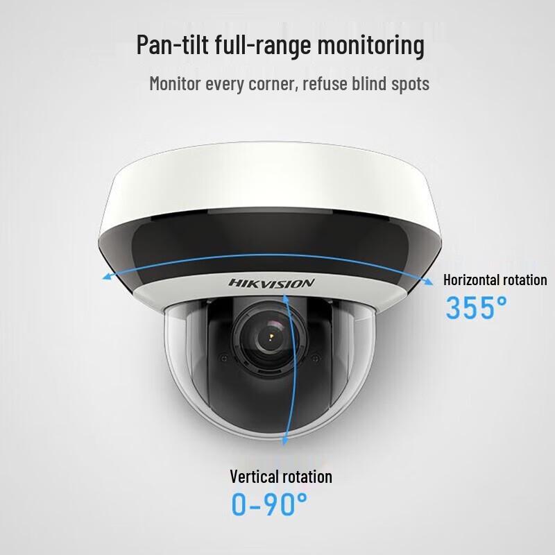 Hikvision 2MP HD PoE/Wi-Fi PTZ Dome Camera CN plug (adapter included)
Hikvision 2MP HD PoE/Wi-Fi PTZ Dome Camera CN plug (adapter included)