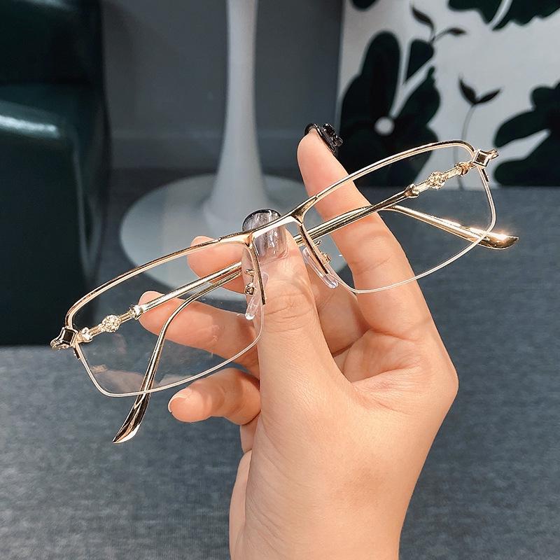Trendy Metal Unisex Prescription Glasses with Anti-Blue Light Half-Rim Design Empty Glasses Frame золотой
Trendy Metal Unisex Prescription Glasses with Anti-Blue Light Half-Rim Design Empty Glasses Frame золотой