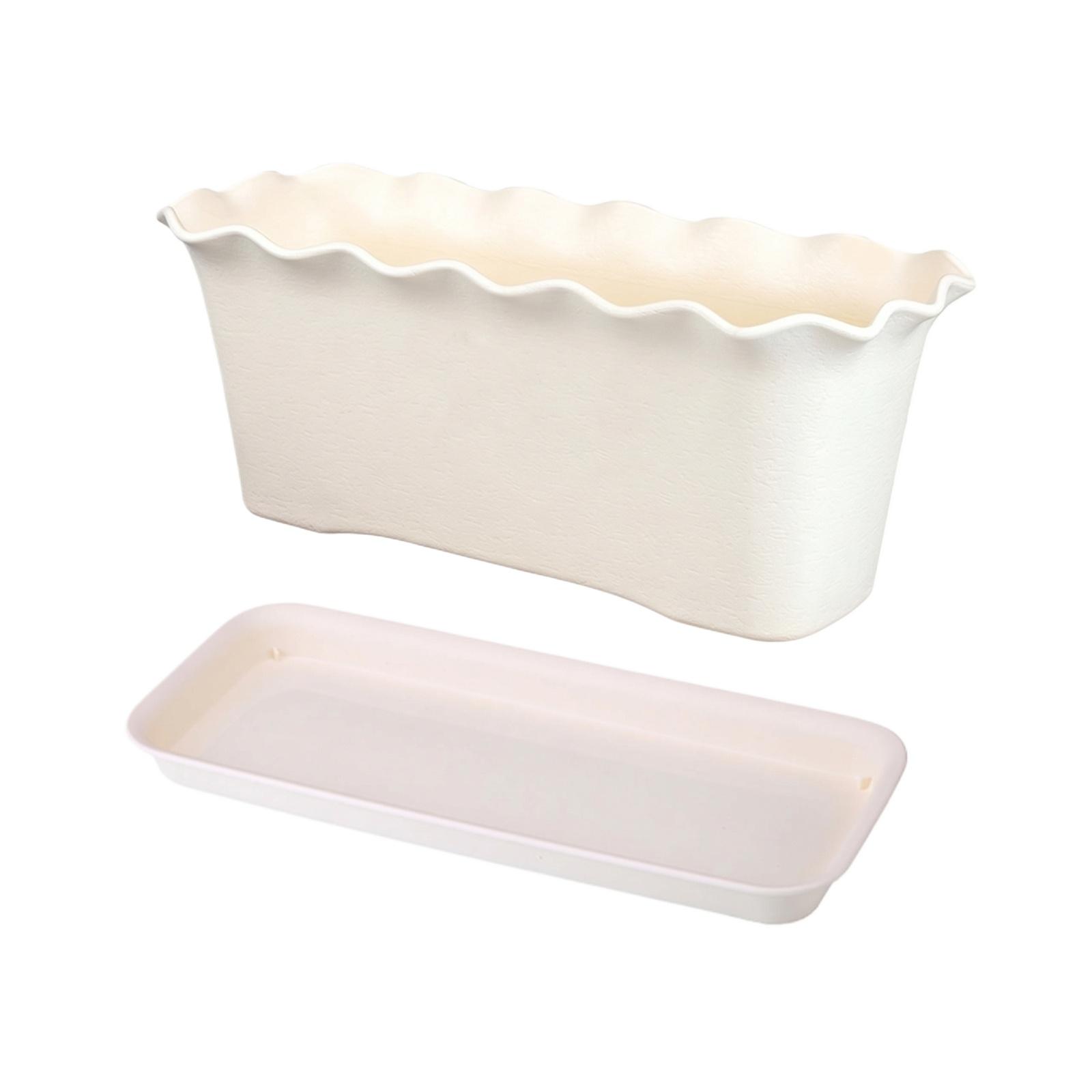 Planter Box Flower Pot Window Box Planter For Live Plants Garden Decor One Size білий
Planter Box Flower Pot Window Box Planter For Live Plants Garden Decor One Size білий