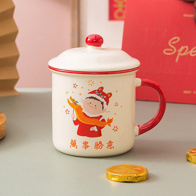 Fa Cai Nostalgic Ceramic Mug Wenyi Fan Imitation Enamel Coffee Water Cup Souvenir Home Office Drinking Cup 400ml
Fa Cai Nostalgic Ceramic Mug Wenyi Fan Imitation Enamel Coffee Water Cup Souvenir Home Office Drinking Cup 400ml