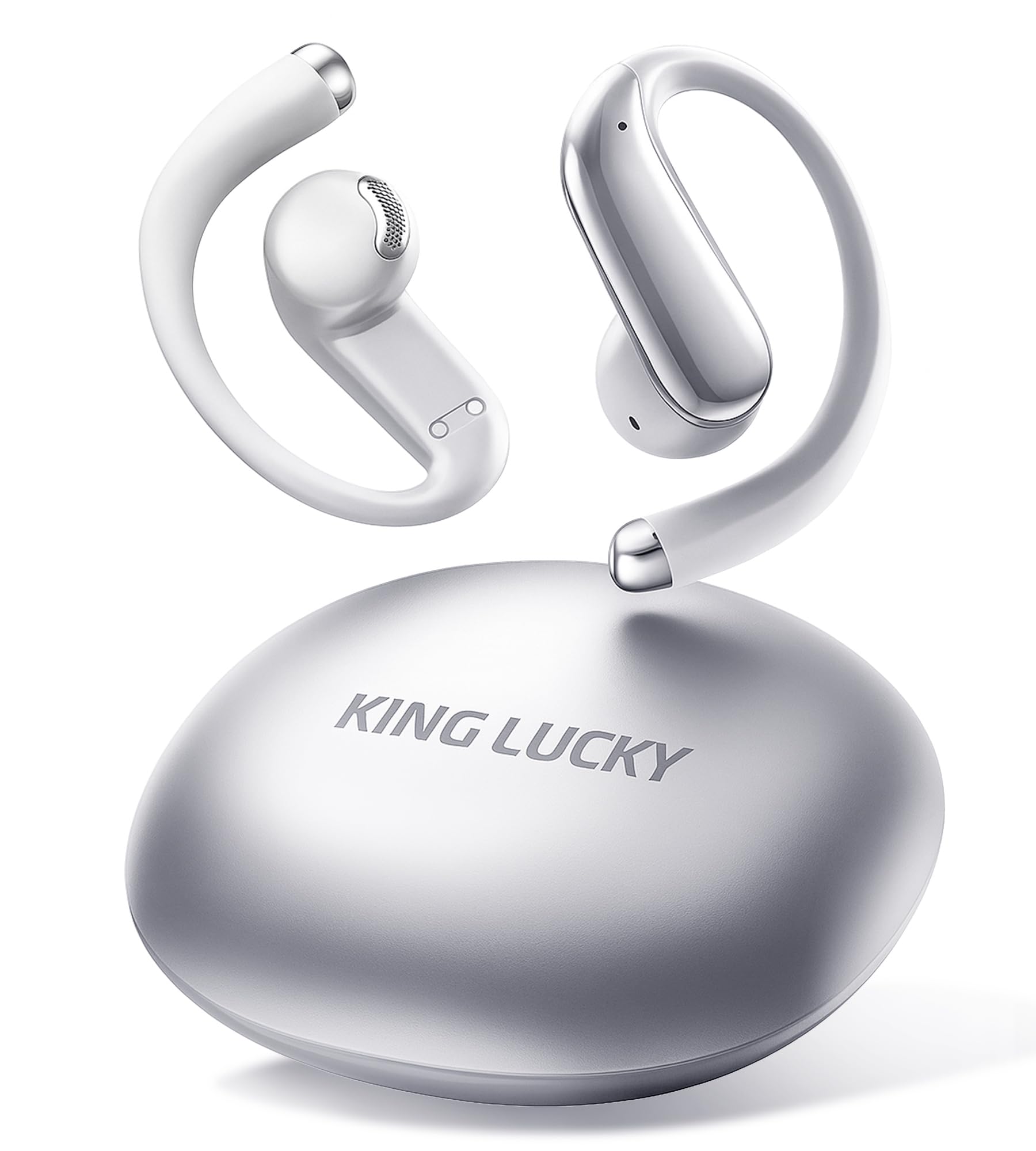 King Lucky New Model Ear-Hook Open-Ear Earbuds with Wireless Bluetooth 6.0 Multipoint Connection 45 Hours of Playtime & IPx5 Dustproof & Waterproof
King Lucky New Model Ear-Hook Open-Ear Earbuds with Wireless Bluetooth 6.0 Multipoint Connection 45 Hours of Playtime & IPx5 Dustproof & Waterproof