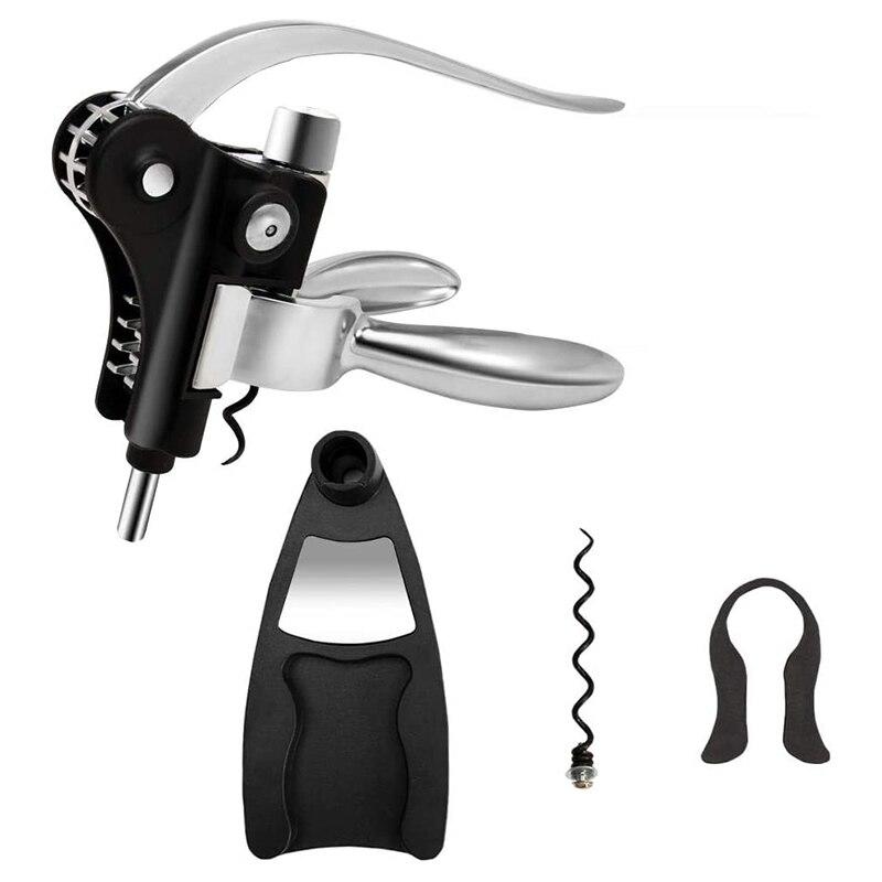 Red Wine Corkscrew Set of red wine corkscrew, with foil knife, additional spiral shape, suitable for family and party use. | Openings
Red Wine Corkscrew Set of red wine corkscrew, with foil knife, additional spiral shape, suitable for family and party use. | Openings