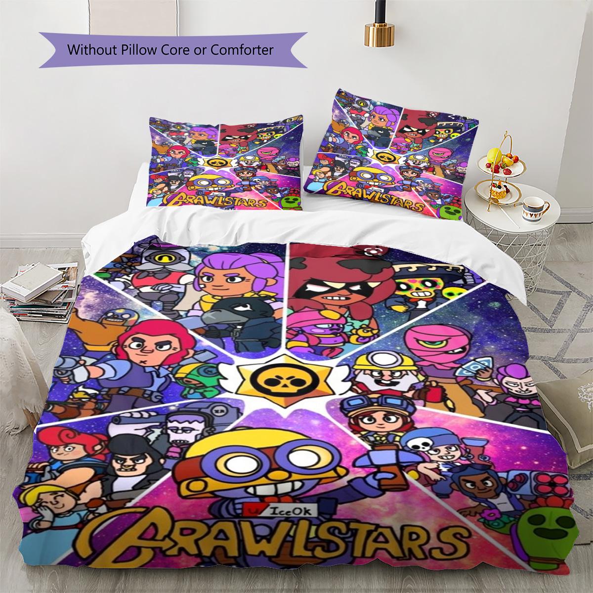 Brawl Stars Pattern Bedding Quilt Set Quilt Cover Pillowcase Home Decoration Birthday Gift (1 * duvet cover + 2 * pillowcase, without core) 135x200cm
Brawl Stars Pattern Bedding Quilt Set Quilt Cover Pillowcase Home Decoration Birthday Gift (1 * duvet cover + 2 * pillowcase, without core) 135x200cm