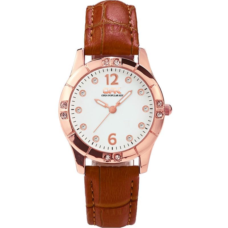 OPK watches ladies quartz simple watch Fashionable Gorgeous light watch Easy to see waterproof night light comfortable brown
OPK watches ladies quartz simple watch Fashionable Gorgeous light watch Easy to see waterproof night light comfortable brown
