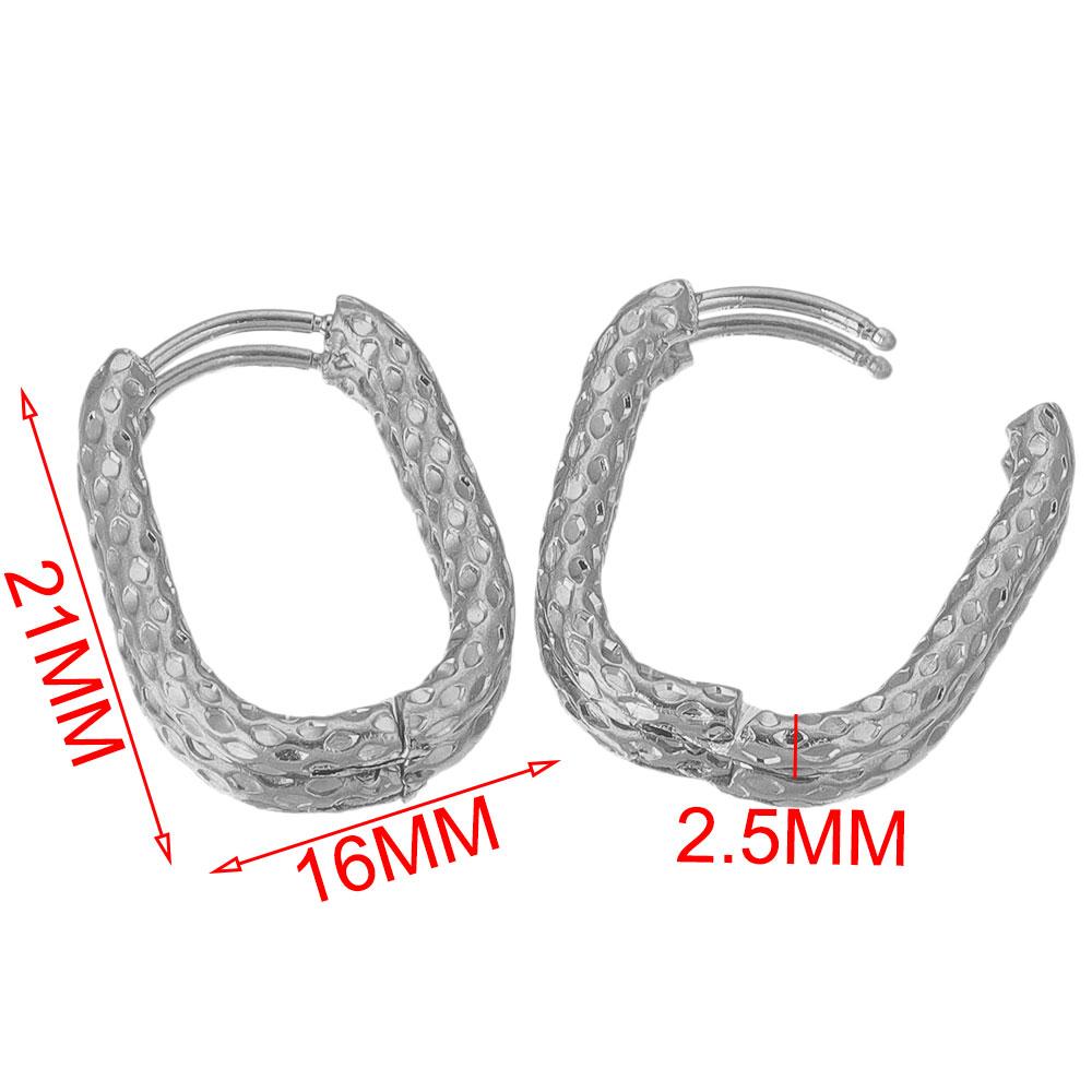 6pcs Lot Stainless Steel Oval Point Embossing Ear Rings Gold Plated Korean Earrings Hoops Earring for Women Female Metal Luxury
6pcs Lot Stainless Steel Oval Point Embossing Ear Rings Gold Plated Korean Earrings Hoops Earring for Women Female Metal Luxury