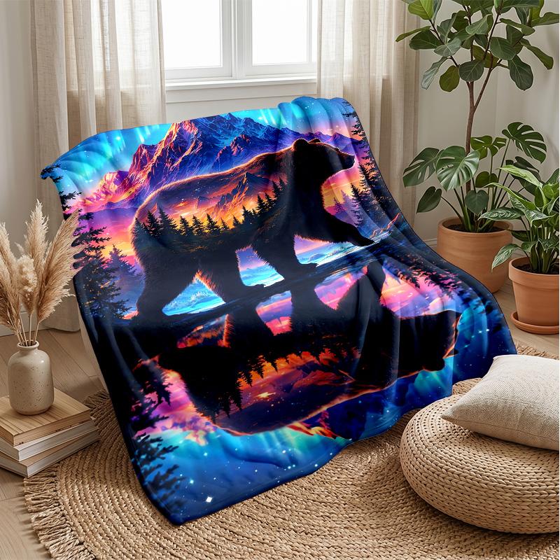 Bear and Mountain Reflection blanket Personalized Name Flannel Blanket Soft Cozy Plush Throw for Sofa Bed Lightweight Home Decor 75x90cm
Bear and Mountain Reflection blanket Personalized Name Flannel Blanket Soft Cozy Plush Throw for Sofa Bed Lightweight Home Decor 75x90cm