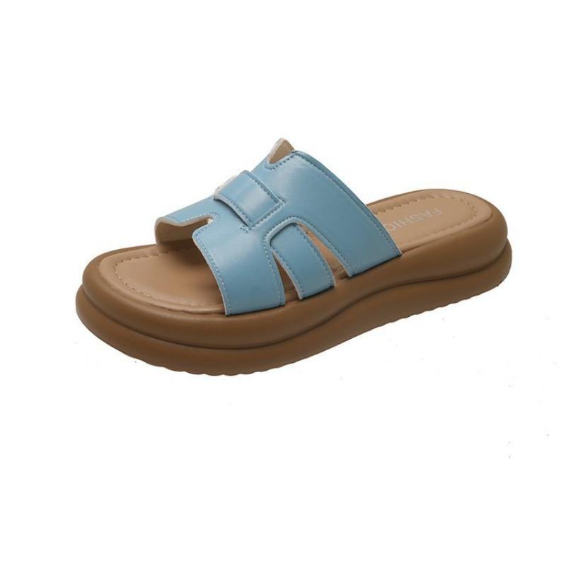 Candy color platform one-pedal slippers women s new summer one-character sandals seaside round head slippers 42
Candy color platform one-pedal slippers women s new summer one-character sandals seaside round head slippers 42