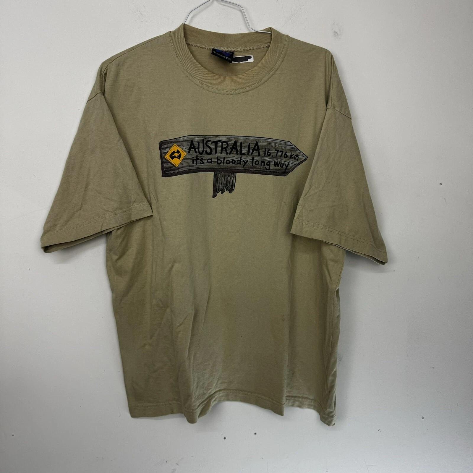 Vintage 90s Australia Beige Animals Nature Calls Graphic Oz T-shirt Funny Sz XL L
Vintage 90s Australia Beige Animals Nature Calls Graphic Oz T-shirt Funny Sz XL L