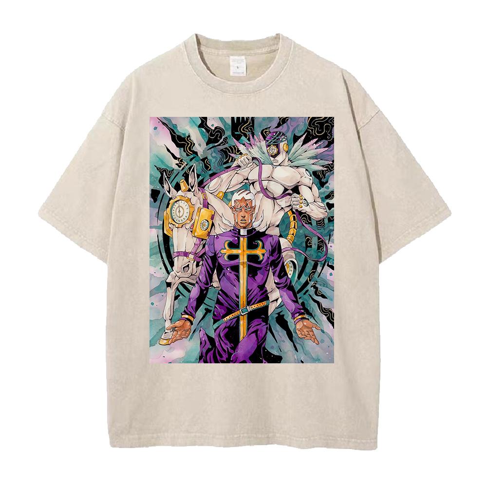 Hot Anime JoJos Bizarre Adventure Made In Heaven Clothing Men Women Tshirts Washed Cotton Tee Retro Tshirt Harajuku T Shirt S
Hot Anime JoJos Bizarre Adventure Made In Heaven Clothing Men Women Tshirts Washed Cotton Tee Retro Tshirt Harajuku T Shirt S