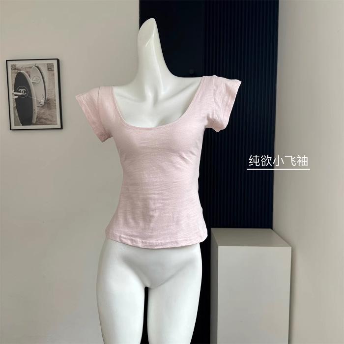 Чистое желание девушка розовый футболка с рукавами сяофэй атмосфера лето тонкий бамбуковый хлопок короткий рукав подкладка шикарный топ с талией S розовый
Чистое желание девушка розовый футболка с рукавами сяофэй атмосфера лето тонкий бамбуковый хлопок короткий рукав подкладка шикарный топ с талией S розовый