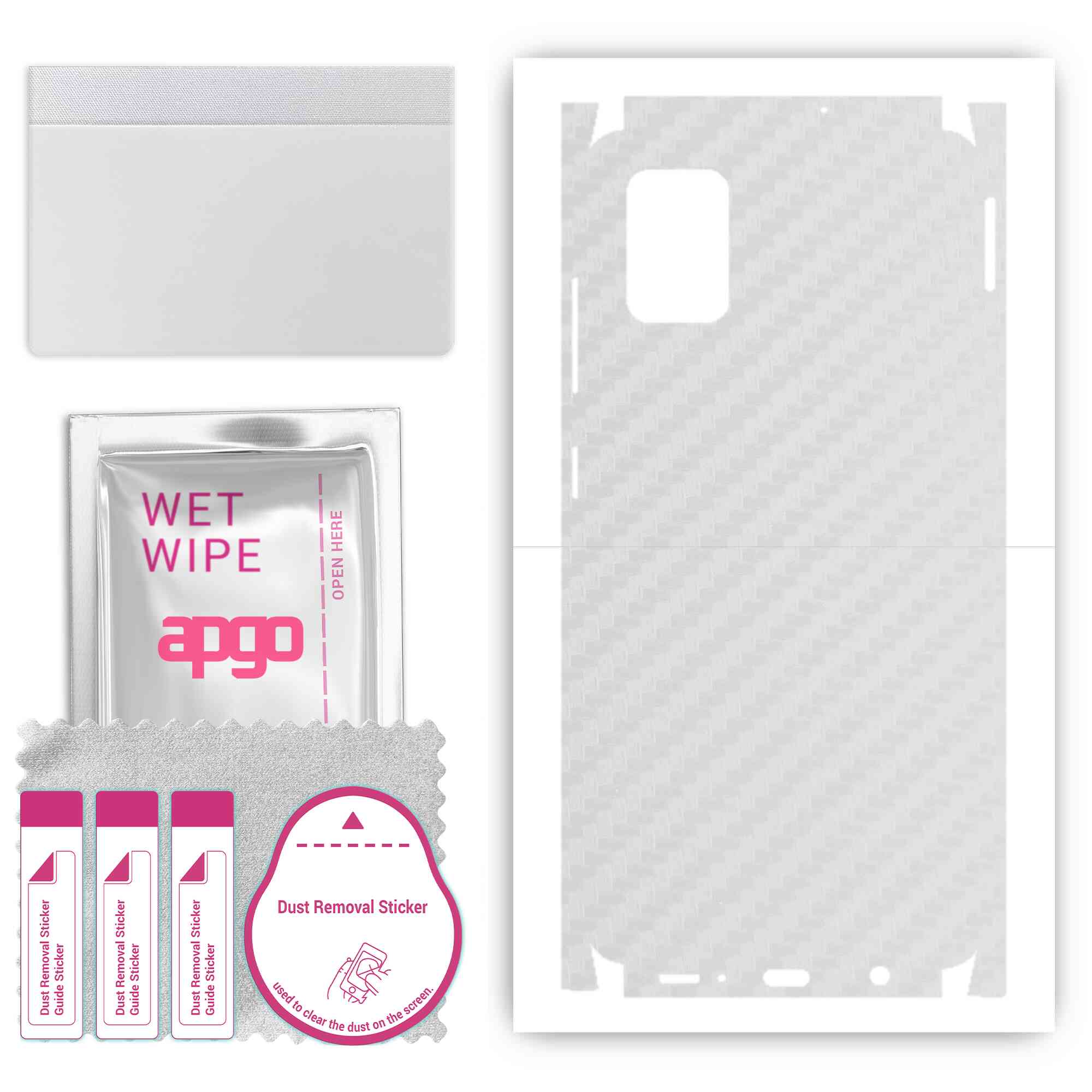 Apgo Protective Skin Sticker for the back+sides compatible with Samsung Galaxy A51, Full Wrap Film, Foil, Vinyl - Pattern Transparent Carbon
Apgo Protective Skin Sticker for the back+sides compatible with Samsung Galaxy A51, Full Wrap Film, Foil, Vinyl - Pattern Transparent Carbon