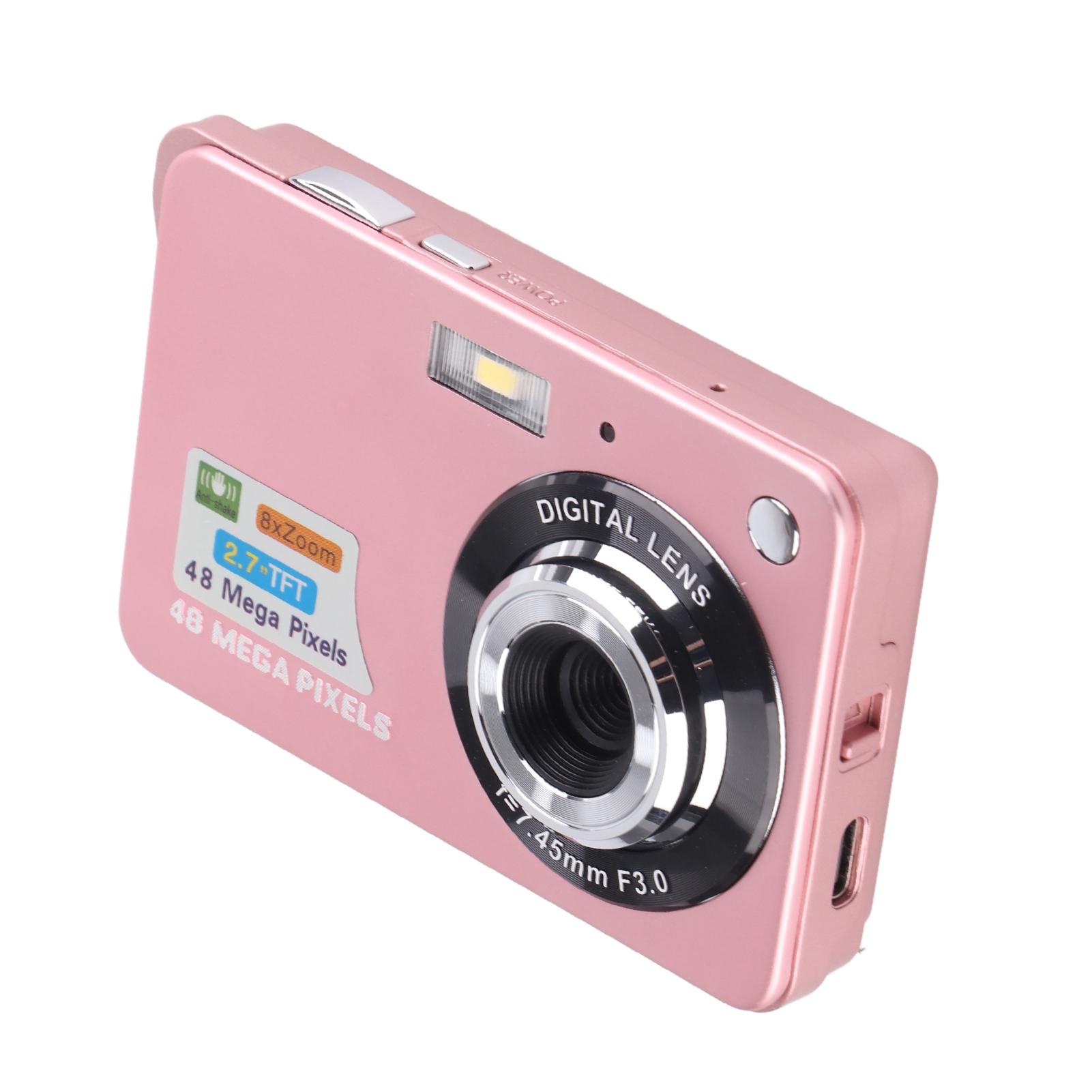 4K Digital Camera 48MP 2.7in LCD Display 8x Zoom Anti Shake Vlogging Camera for Photography Continuous Shooting рожевий
4K Digital Camera 48MP 2.7in LCD Display 8x Zoom Anti Shake Vlogging Camera for Photography Continuous Shooting рожевий