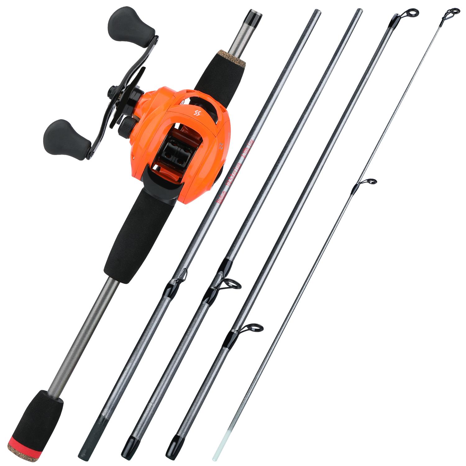 Sougayilang новая комбинированная катушка для удочки, портативная, 5 секций, удочка для приманки 170 см и набор катушек для приманки 17 + 1BB Left hand чёрный/оранжевый
Sougayilang новая комбинированная катушка для удочки, портативная, 5 секций, удочка для приманки 170 см и набор катушек для приманки 17 + 1BB Left hand чёрный/оранжевый