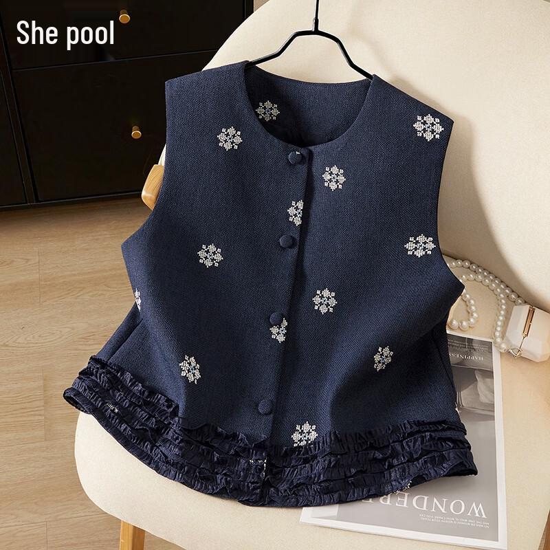 Women s Round Neck Ruffle Hem Chinese Vest One Size
Women s Round Neck Ruffle Hem Chinese Vest One Size
