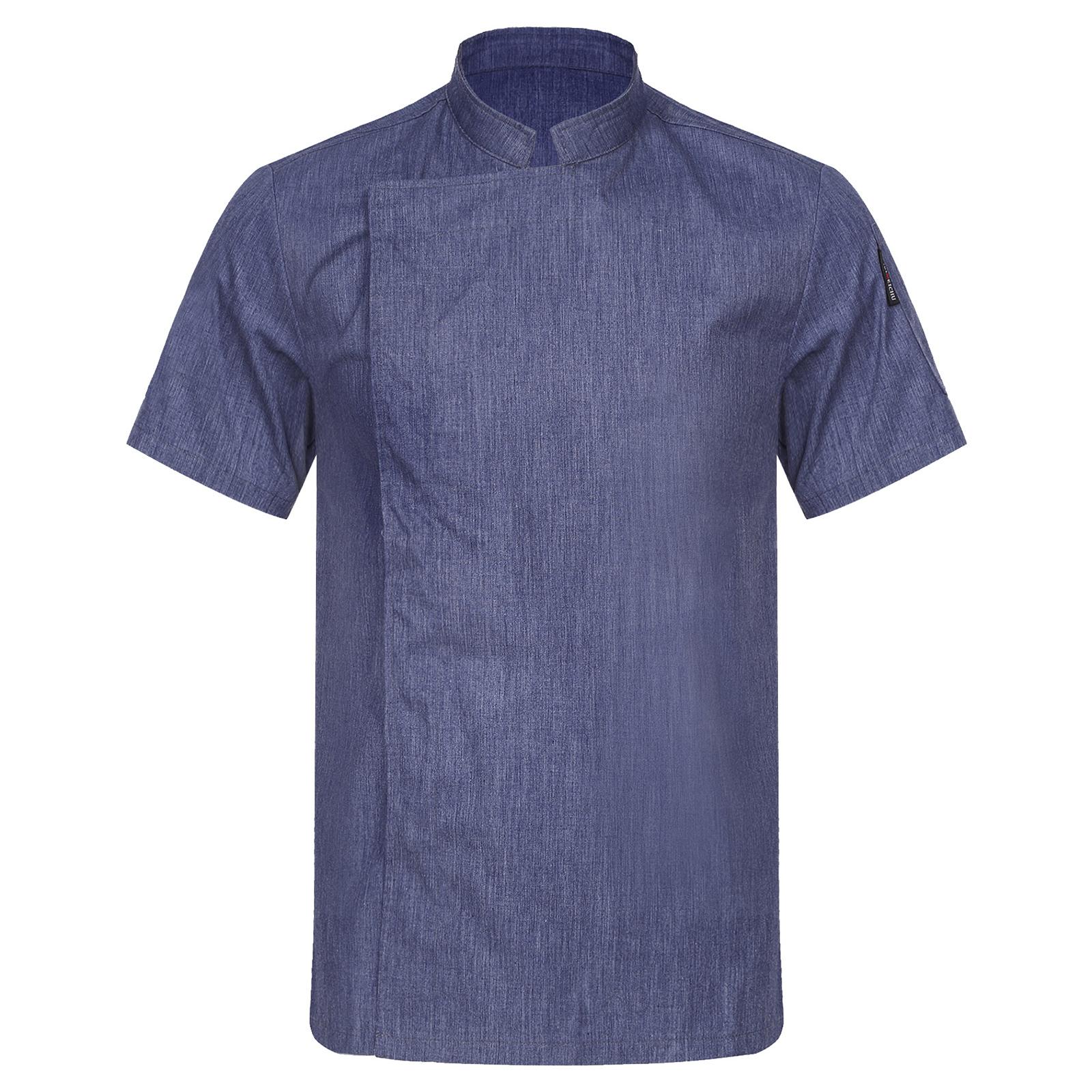 Unisex Professional Chef Jacket Stand Collar Short Sleeve Solid Color Kitchen Wear Hotel Restaurant Uniform 4XL синій
Unisex Professional Chef Jacket Stand Collar Short Sleeve Solid Color Kitchen Wear Hotel Restaurant Uniform 4XL синій