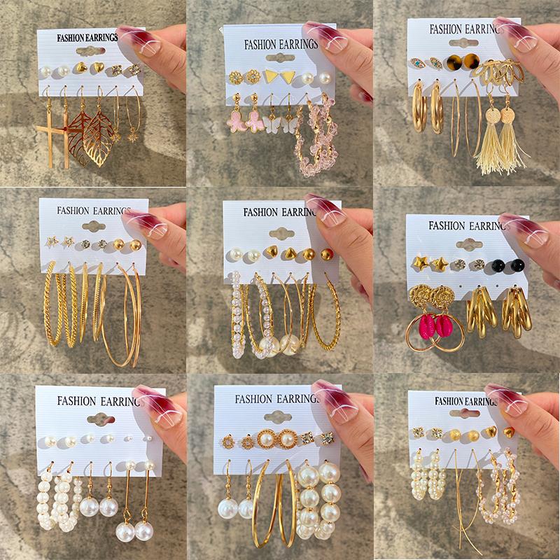 Hot selliing Geometric Pearl Bohemian Crystal Butterfly Korean Gift 6pcs/Set Earrings Jewelry Vintage Women s
Hot selliing Geometric Pearl Bohemian Crystal Butterfly Korean Gift 6pcs/Set Earrings Jewelry Vintage Women s