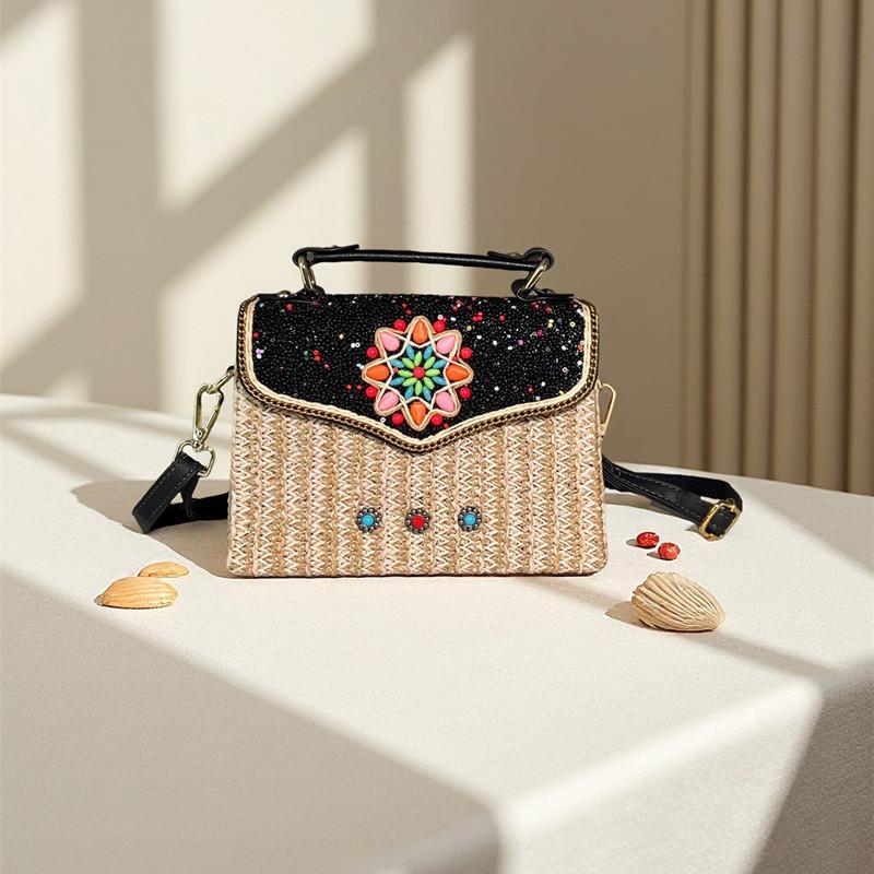 2025 Fashion Design Cherry Pattern Creative Straw Woven Patchwork Small Handbags Cute Crossbody Shoulder Bag Travel Beach Bag чёрный
2025 Fashion Design Cherry Pattern Creative Straw Woven Patchwork Small Handbags Cute Crossbody Shoulder Bag Travel Beach Bag чёрный