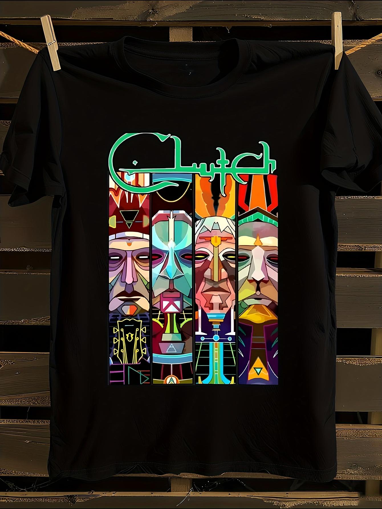 Clutch Band Graphic T-Shirt Mens Tshirt Womens Tshirts with Letters Print Short Sleeves T-Shirt Casual Street Tee Shirt Top S
Clutch Band Graphic T-Shirt Mens Tshirt Womens Tshirts with Letters Print Short Sleeves T-Shirt Casual Street Tee Shirt Top S
