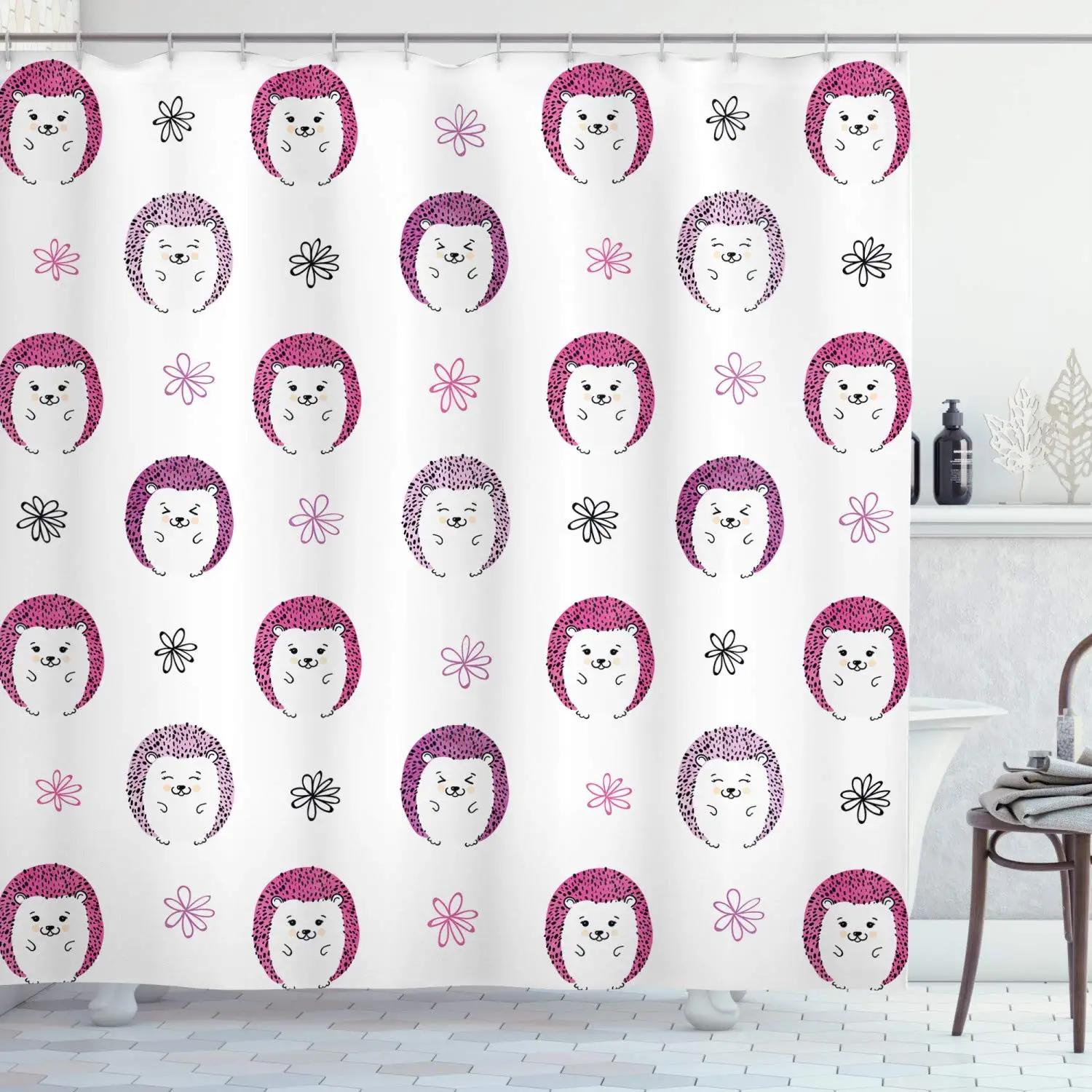 Cute Hedgehog Shower Curtain Animal Pattern Bath Curtains Bathroom Gift Hedgehog Lovers Leaves Branch Shower Curtain With Hooks W60H190(CM)-1 Pcs
Cute Hedgehog Shower Curtain Animal Pattern Bath Curtains Bathroom Gift Hedgehog Lovers Leaves Branch Shower Curtain With Hooks W60H190(CM)-1 Pcs