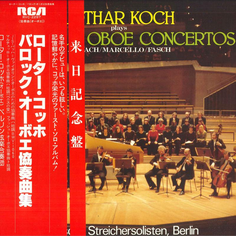 LP Record KOCH, DEUTSCHE STREICHERSOLISTEN, B - Baroque Oboe Concertos RVC2297 RCA Japan Obi Classical Used
LP Record KOCH, DEUTSCHE STREICHERSOLISTEN, B - Baroque Oboe Concertos RVC2297 RCA Japan Obi Classical Used