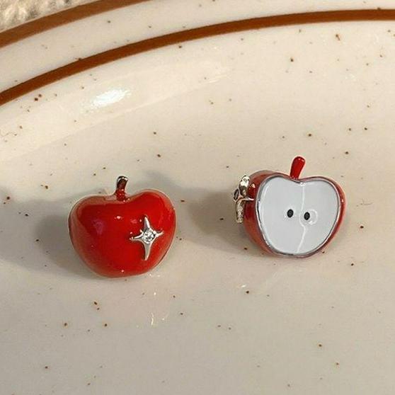 Y2K Cute Harajuku Cartoon Red Apple Fruit Stud Earrings for Women 2026 Trendy Vintage Aesthetic Earrings 2000s Jewelry Decor
Y2K Cute Harajuku Cartoon Red Apple Fruit Stud Earrings for Women 2026 Trendy Vintage Aesthetic Earrings 2000s Jewelry Decor