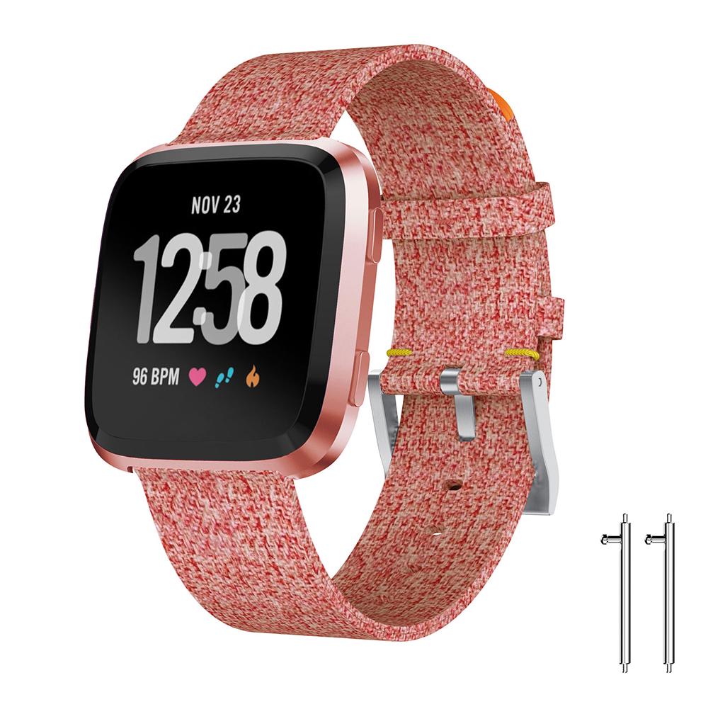 For Fitbit Versa Adjustable Watch Strap Classic Pin Buckle Jeans Cloth Watch Band with Spring Bars Rose Gold
For Fitbit Versa Adjustable Watch Strap Classic Pin Buckle Jeans Cloth Watch Band with Spring Bars Rose Gold