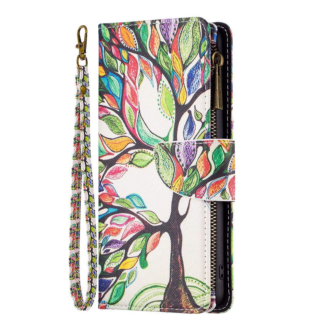 BF03 Zipper Wallet Case for Samsung Galaxy A33 5G,Pattern Printing PU Leather Stand Feature Flip Cover with Strap Life Tree 
BF03 Zipper Wallet Case for Samsung Galaxy A33 5G,Pattern Printing PU Leather Stand Feature Flip Cover with Strap Life Tree