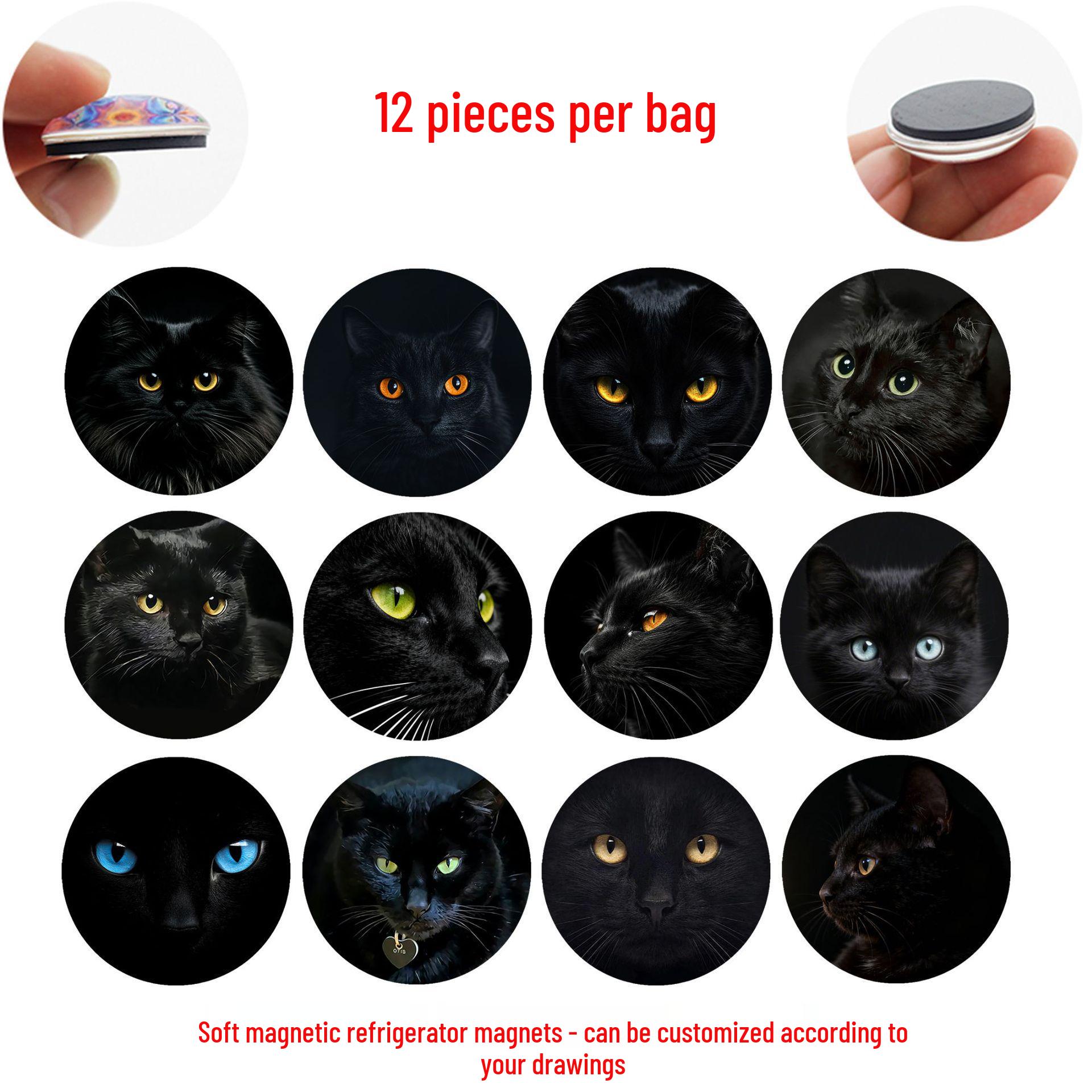 Черная кошка, стекло, мягкий магнитный стикер на дверь холодильника 25 mm Magnet Set (12 pcs, BGM670)
Черная кошка, стекло, мягкий магнитный стикер на дверь холодильника 25 mm Magnet Set (12 pcs, BGM670)
