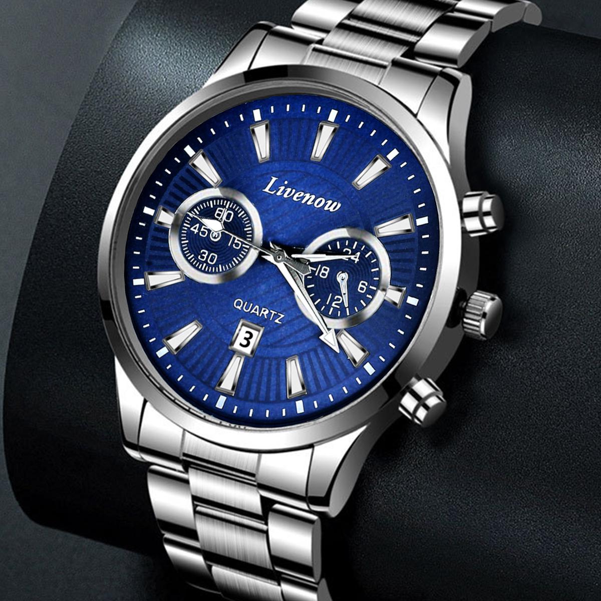 Fashion Men s Watches Business Stainless Steel Quartz Wrist Watch Male Casual Date Luminous Clock for Father s and Lover Gift Watch Christmas Gift синій
Fashion Men s Watches Business Stainless Steel Quartz Wrist Watch Male Casual Date Luminous Clock for Father s and Lover Gift Watch Christmas Gift синій