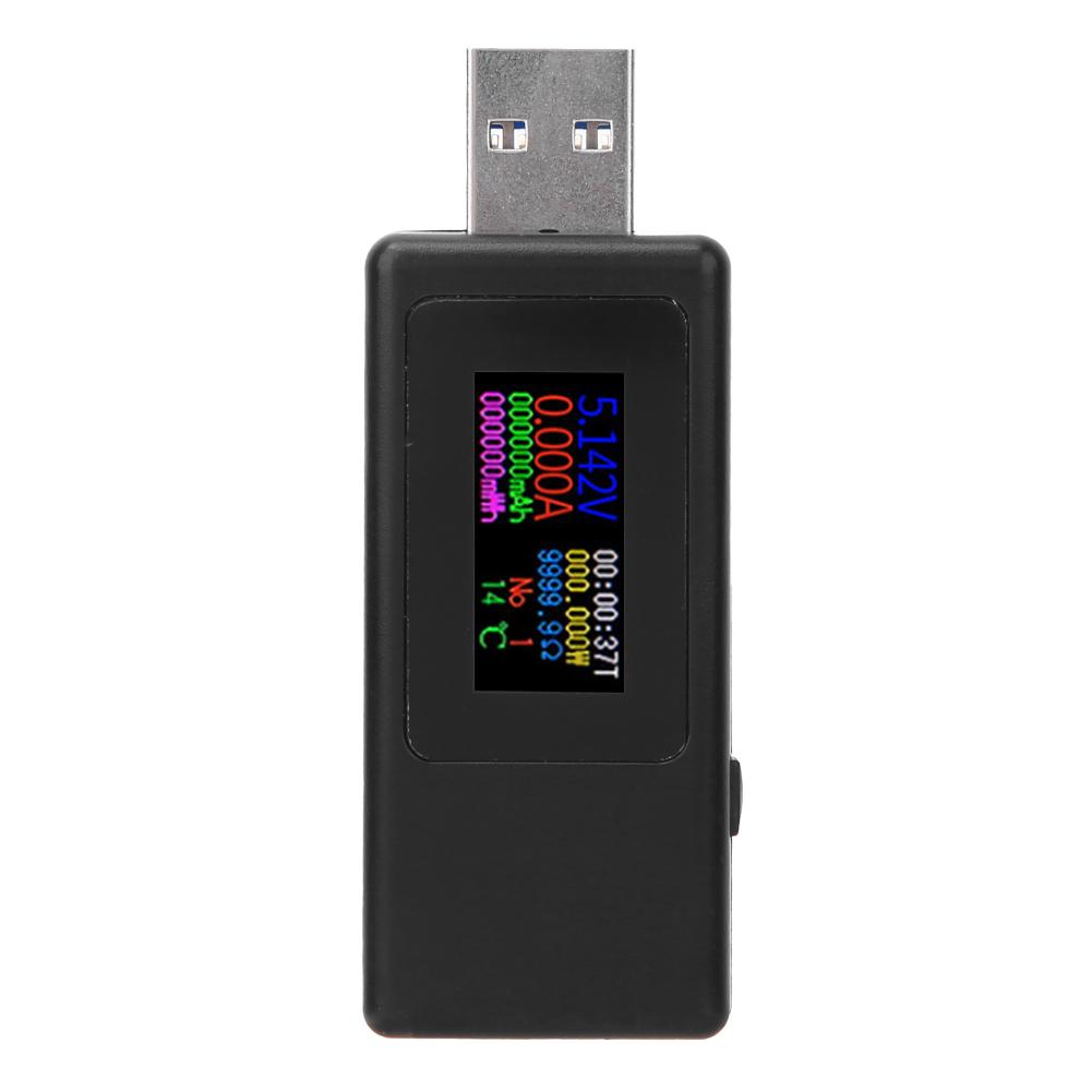 USB Charger Tester 4Digit Accuracy Current Voltage Battery Timing Meter WhiteBlackBlack
USB Charger Tester 4Digit Accuracy Current Voltage Battery Timing Meter WhiteBlackBlack