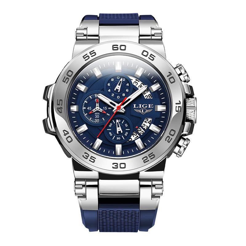 LIGE Men s Multifunctional Waterproof Quartz Chronograph Watch
LIGE Men s Multifunctional Waterproof Quartz Chronograph Watch