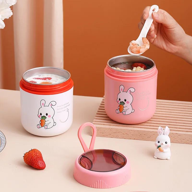 Ланч-бокс Kawaii rabbit из нержавеющей стали 304, термоконтейнер Bento, чашка для завтрака, изолированный пакет для ланча, контейнеры для подогрева еды
Ланч-бокс Kawaii rabbit из нержавеющей стали 304, термоконтейнер Bento, чашка для завтрака, изолированный пакет для ланча, контейнеры для подогрева еды