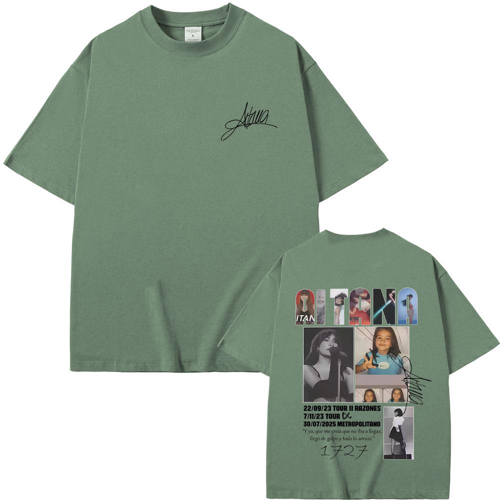 Singer Aitana Album Cover Logo Graphic Tshirts CUARTO AZUL World Tour 2026 Tshirt Men Women Fashion Oversized Cotton T Shirts 4XL
Singer Aitana Album Cover Logo Graphic Tshirts CUARTO AZUL World Tour 2026 Tshirt Men Women Fashion Oversized Cotton T Shirts 4XL