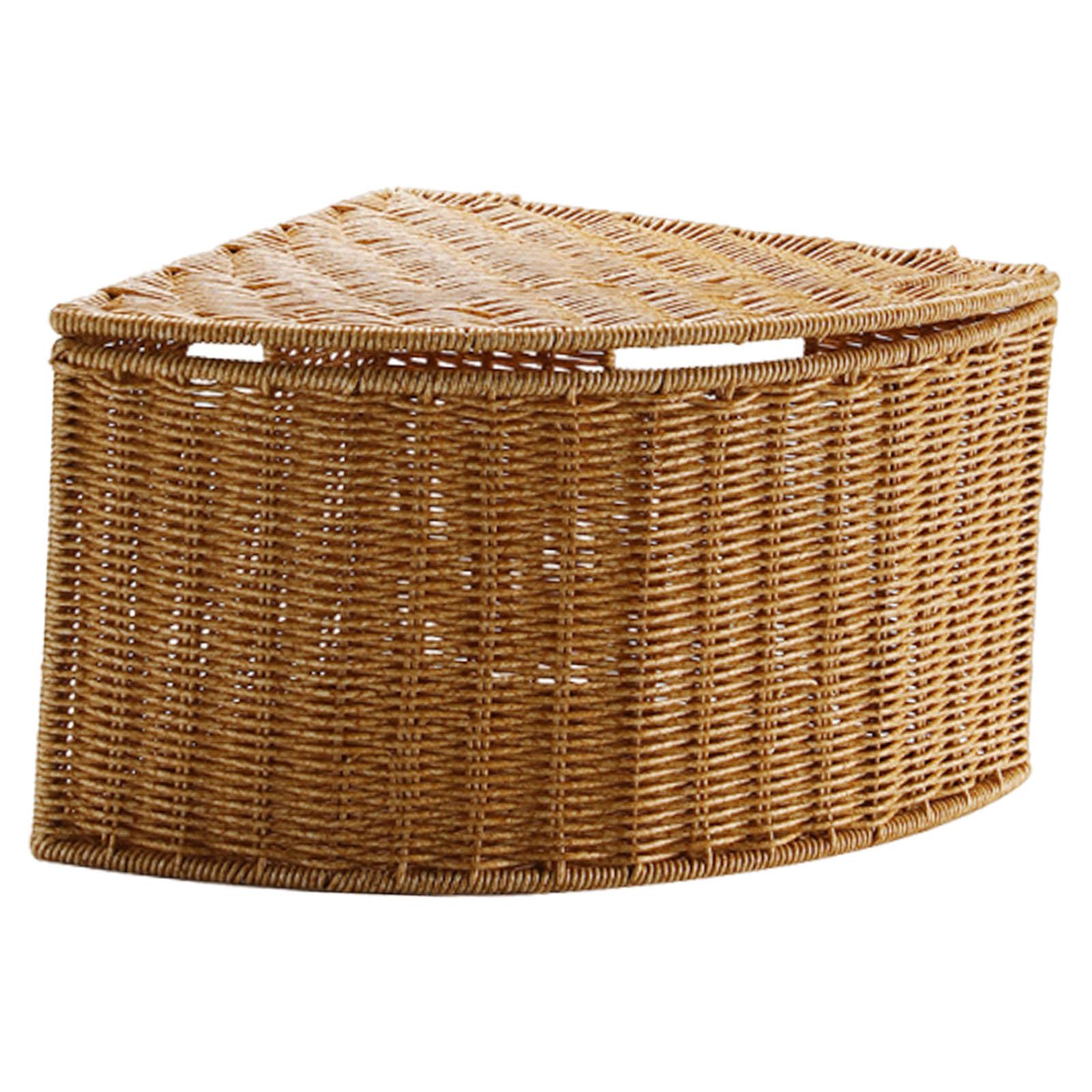 Corner Storage Basket Lightweight Narrow Gap Bin Home Use Versatile Fan Shape Accessories Organizer for Magazines Books Bathroom Height 21 cm
Corner Storage Basket Lightweight Narrow Gap Bin Home Use Versatile Fan Shape Accessories Organizer for Magazines Books Bathroom Height 21 cm