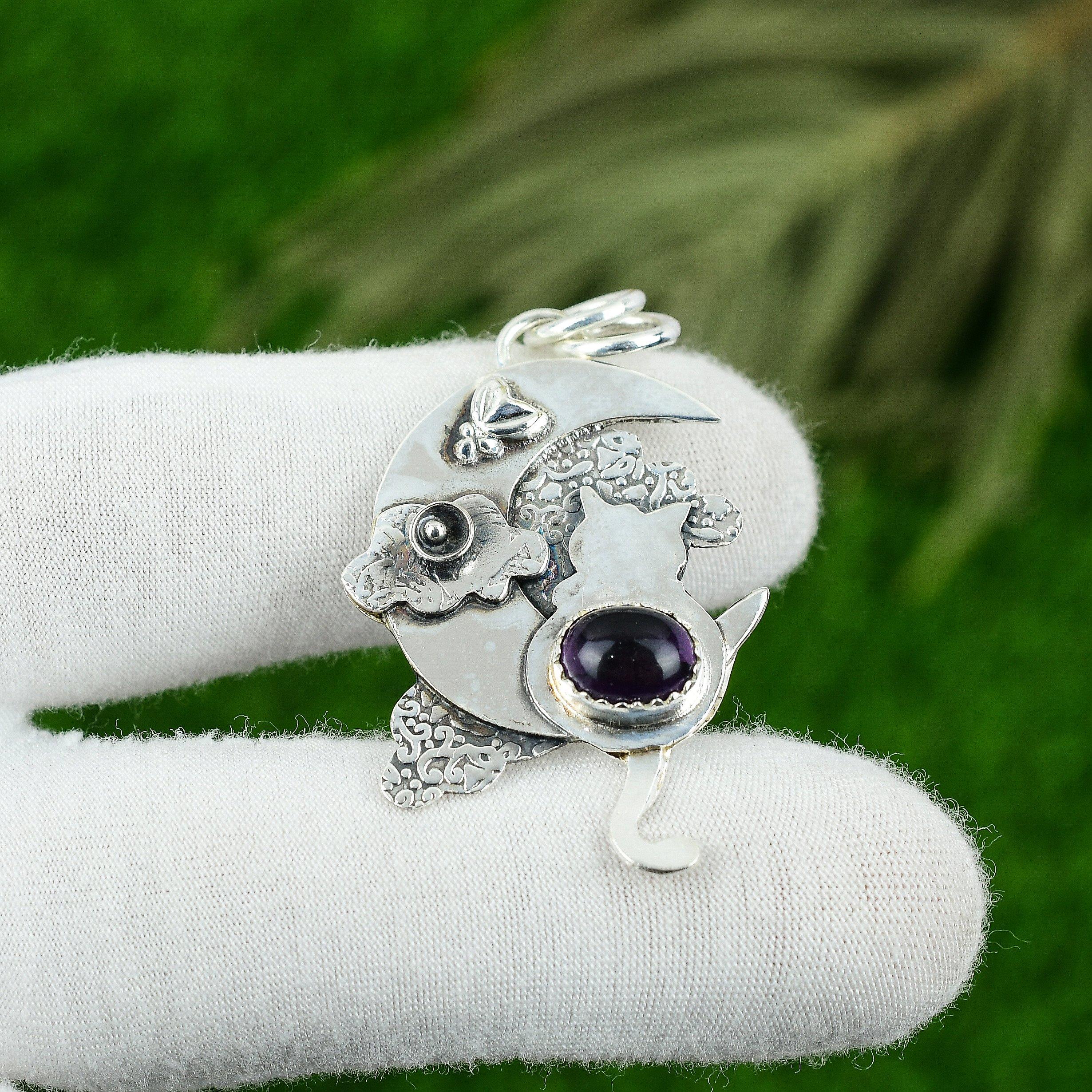 Anniversary Gift For Her Natural Amethyst Gemstone Pendant 925 Sterling Silver
Anniversary Gift For Her Natural Amethyst Gemstone Pendant 925 Sterling Silver
