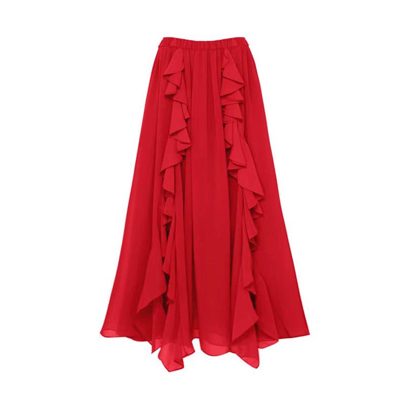 Women s Ruffle-Stitch Midi Skirt Beach Dress - Solid Color, European & American Design, Vacation Style S червоний
Women s Ruffle-Stitch Midi Skirt Beach Dress - Solid Color, European & American Design, Vacation Style S червоний