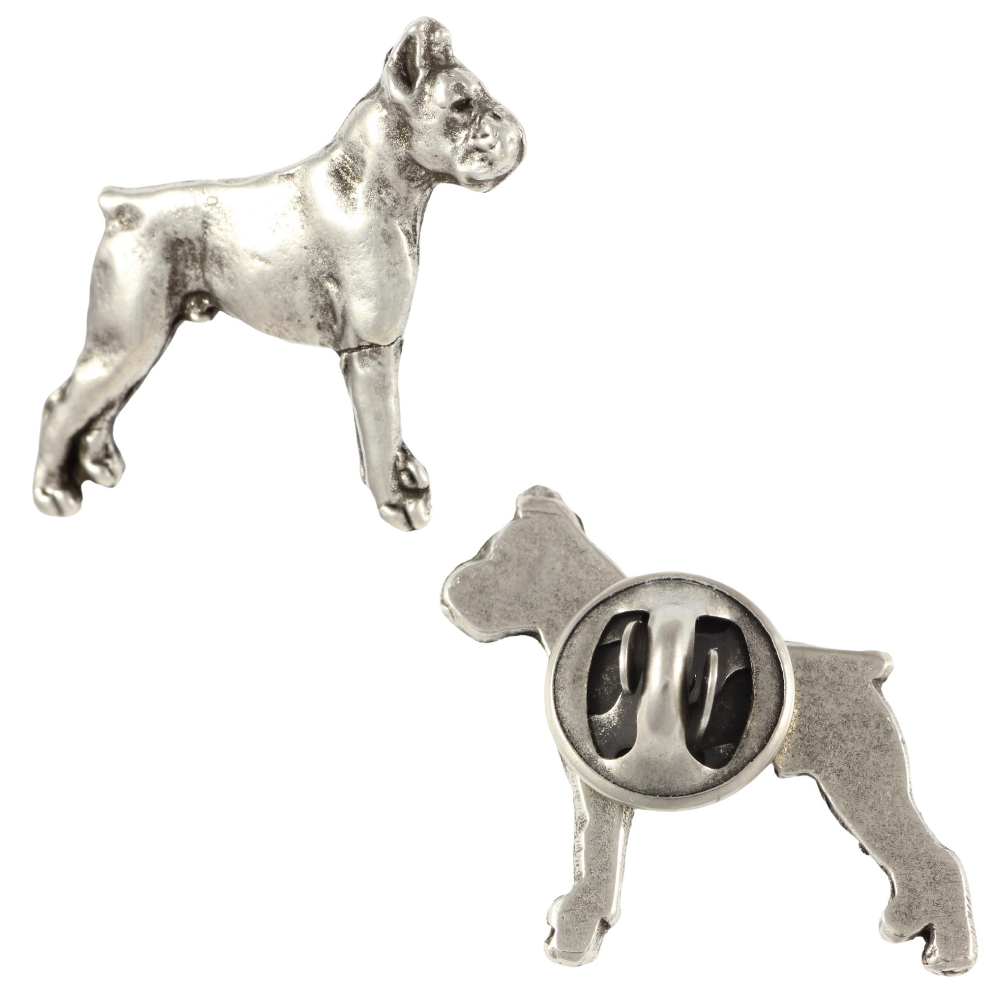 Boxer, German Boxer II - Dog brooch in a gift box, elegant pin, lapel pin for Art-Dog brand jacket срібний
Boxer, German Boxer II - Dog brooch in a gift box, elegant pin, lapel pin for Art-Dog brand jacket срібний