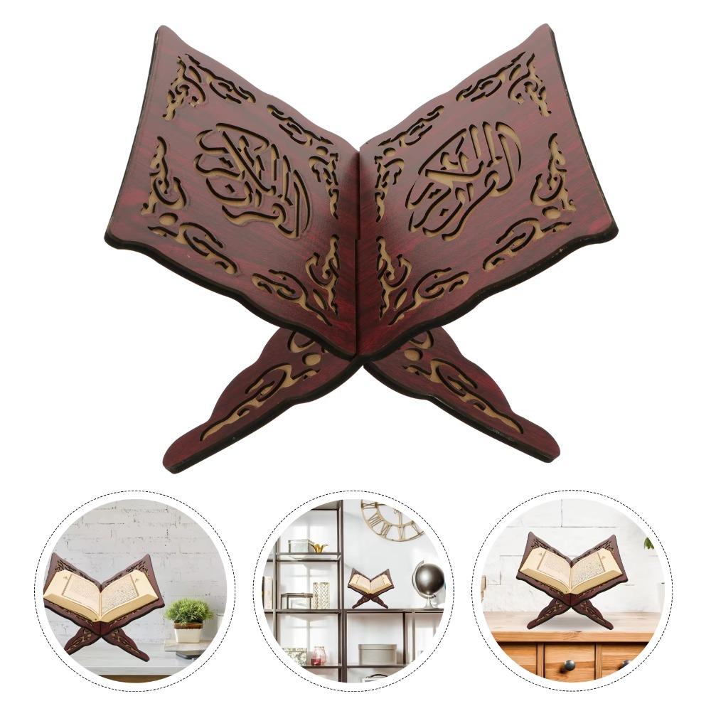 Carved Pattern Prayer Book Holder Vintage Eid -Fitr Bookshelf Quran Folding Stand Muslim вина червоного кольору
Carved Pattern Prayer Book Holder Vintage Eid -Fitr Bookshelf Quran Folding Stand Muslim вина червоного кольору